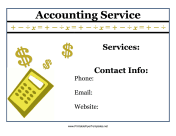 Accounting Service Flyer