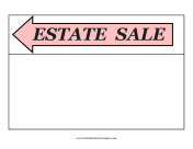 Estate Sale Flyer Left
