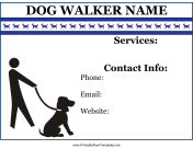 Flyer For Dog Walker