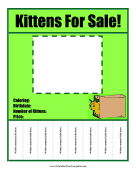 Kittens For Sale Flyer