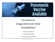 Pneumonia Vaccine Available