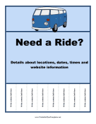 Ride Share Flyer
