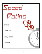 Speed Dating Flyer