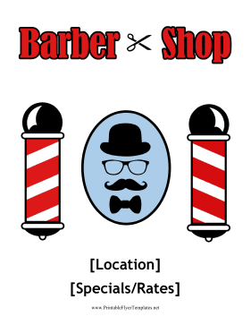 Barber Shop Flyer Printable Template