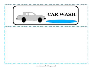 Car Wash Flyer Printable Template