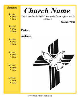 Church Flyer Printable Template