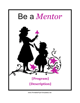 Mentorship Flyer Printable Template