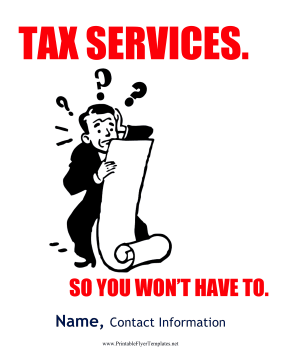 Tax Services Flyer Printable Template