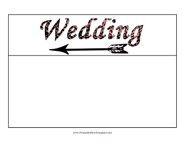 Wedding Flyer Left Printable Template