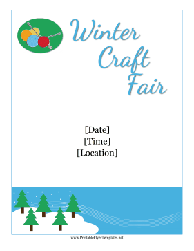 Winter Craft Show Flyer Printable Template