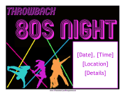 80s Night Flyer