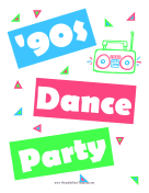 90s Dance Flyer