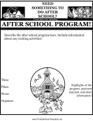 After School Program Flyer
