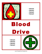 Blood Drive Flyer