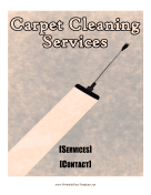 Carpet Cleaning Services Flyer