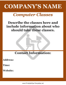 Computer Classes Flyer