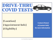 Drive-Thru Covid Tests