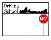 Driving School Flyer