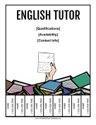 English Tutor Flyer