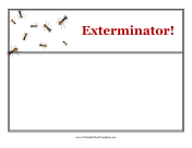 Exterminator Flyer