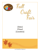Fall Craft Show Flyer