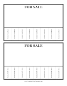 For Sale Flyer 2 Per Page