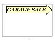 Garage Sale Flyer Right