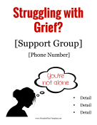 Grief Support Flyer