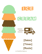 Ice Cream Truck Flyer