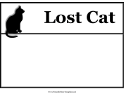 Lost Cat Flyer