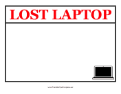 Lost Laptop Flyer