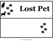 Lost Pet Flyer