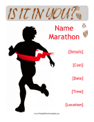 Marathon Flyer