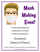 Mask-Making Event