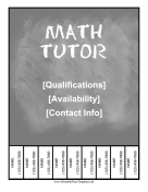 Math Tutor Flyer