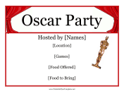 Oscar Night Party Flyer