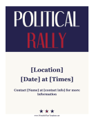 Political Rally Flyer