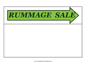 Rummage Sale Flyer Right