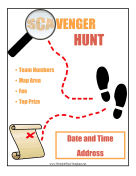 Scavenger Hunt Flyer