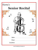 Senior Recital Flyer