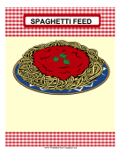Spaghetti Feed Fundraiser Flyer