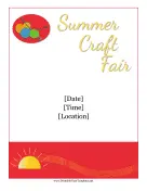 Summer Craft Show Flyer