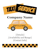 Taxi Service Flyer