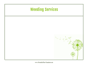 Weeding Services Flyer