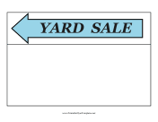 Yard Sale Flyer Left