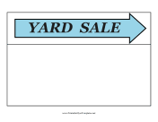 Yard Sale Flyer Right