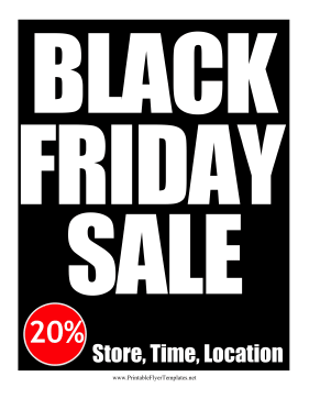 Black Friday Sale Flyer Printable Template