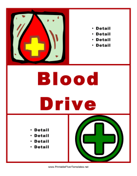 Blood Drive Flyer Printable Template