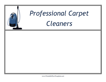 Carpet Cleaning Flyer Printable Template