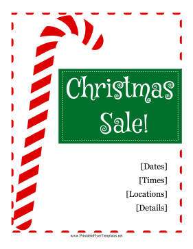 Christmas Sale Flyer Printable Template